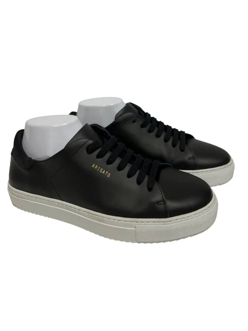 Axel Arigato Black Leather Low Top Sneakers Men's EU 40 US 7.5 Casual Shoes